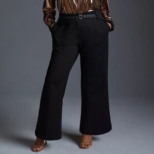 Anthropologie • Maeve The Naomi Ponte Wide-Leg Flare Pants